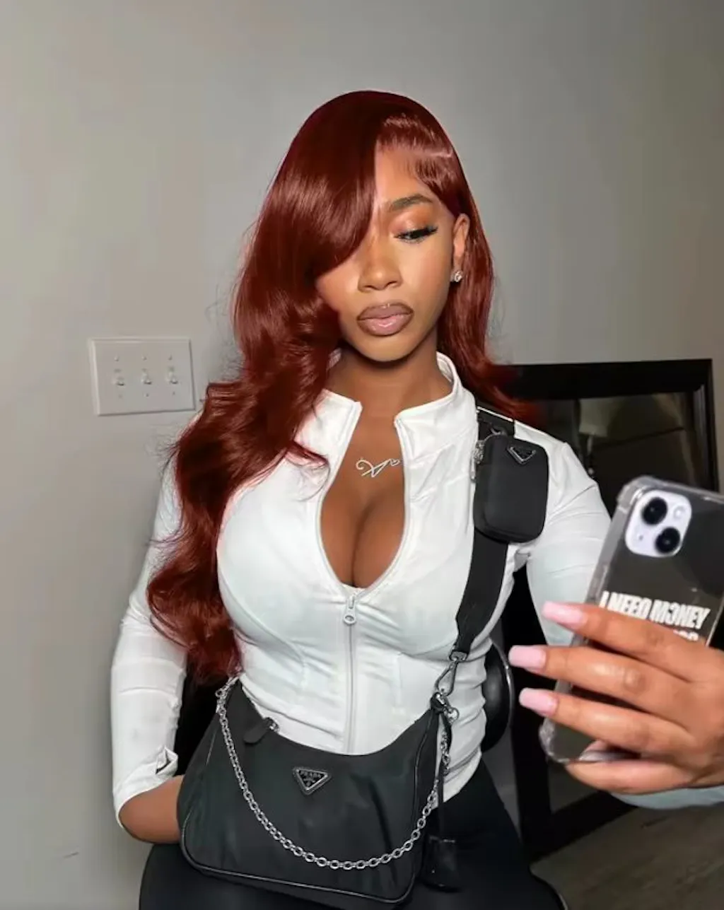 Reddish Brown Body Wave Lace Front Human Hair Wig Flash Sale