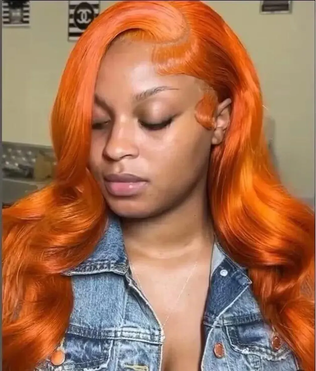 Genger Brown Body Wave Wig Lace Front Wig Flash Sale