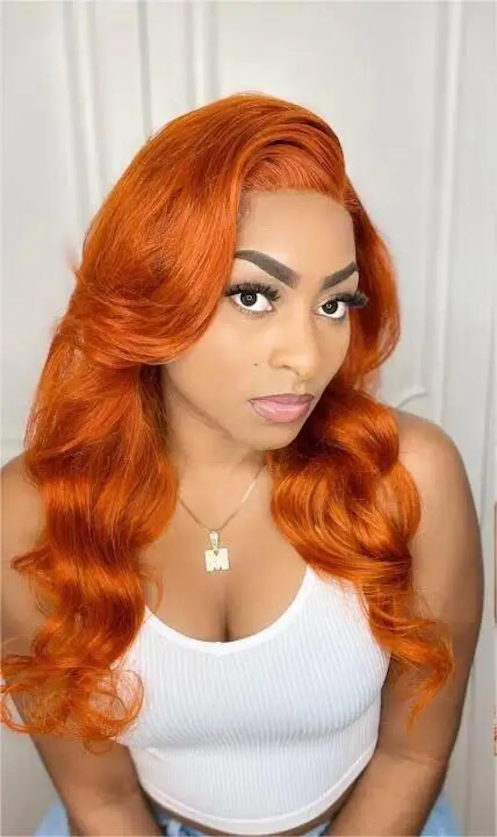 Genger Brown Body Wave Wig Lace Front Wig Flash Sale