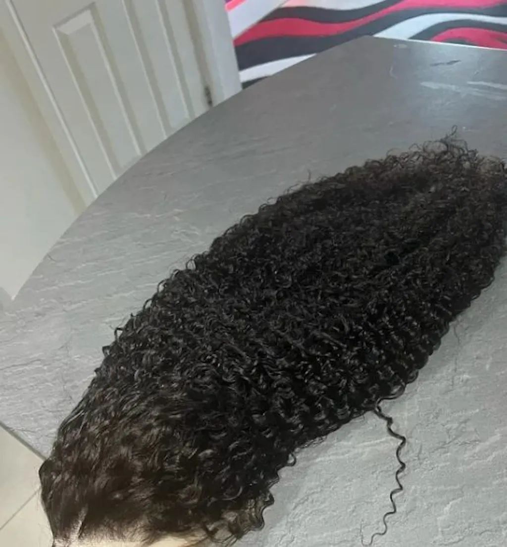 Curly Pre-Cut Lace Pre-Plucked Bleached Knots Wear & Go Glueless Wig Flash Sale