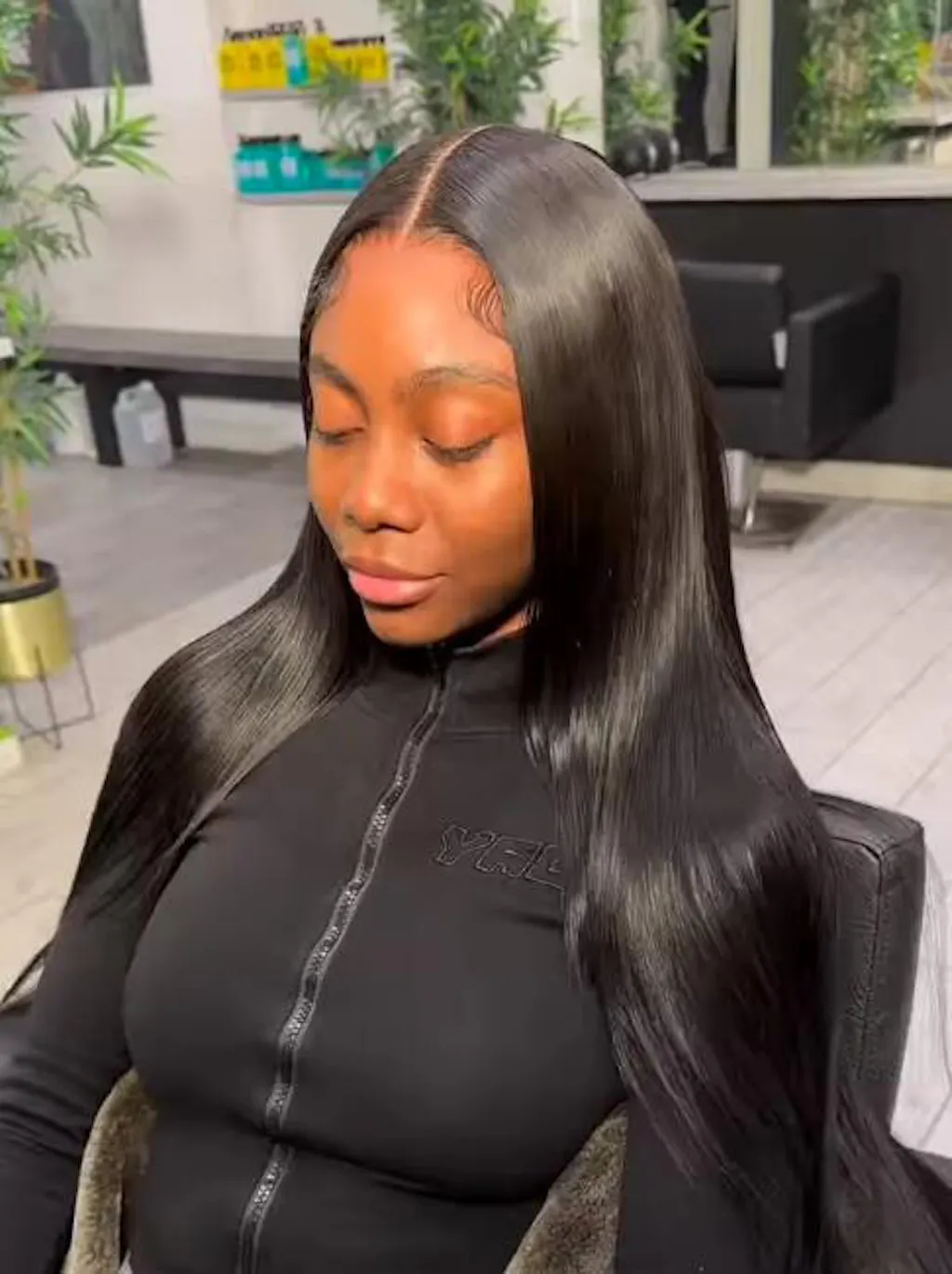 Junoda Wear Go Tiny Knots Pre Bleached Upgraded Straight Glueless Lace Wig High Density