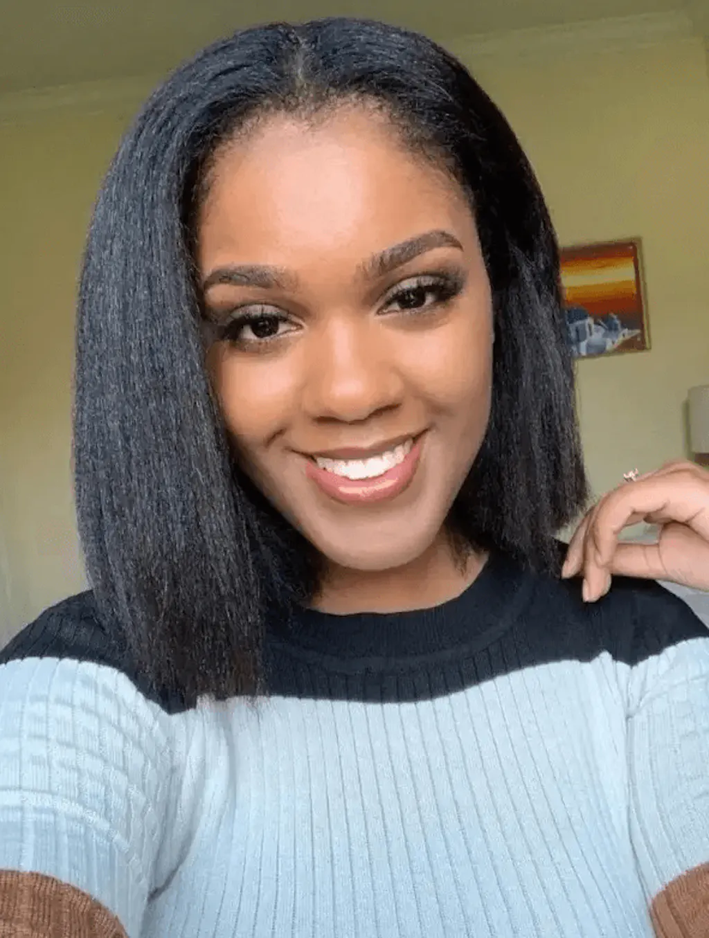 Pre-Layered Wig With Light Yaki Straight Texture 6x5 Lace Short Bob Wig For Beginner Friendly Glueless Human Hair