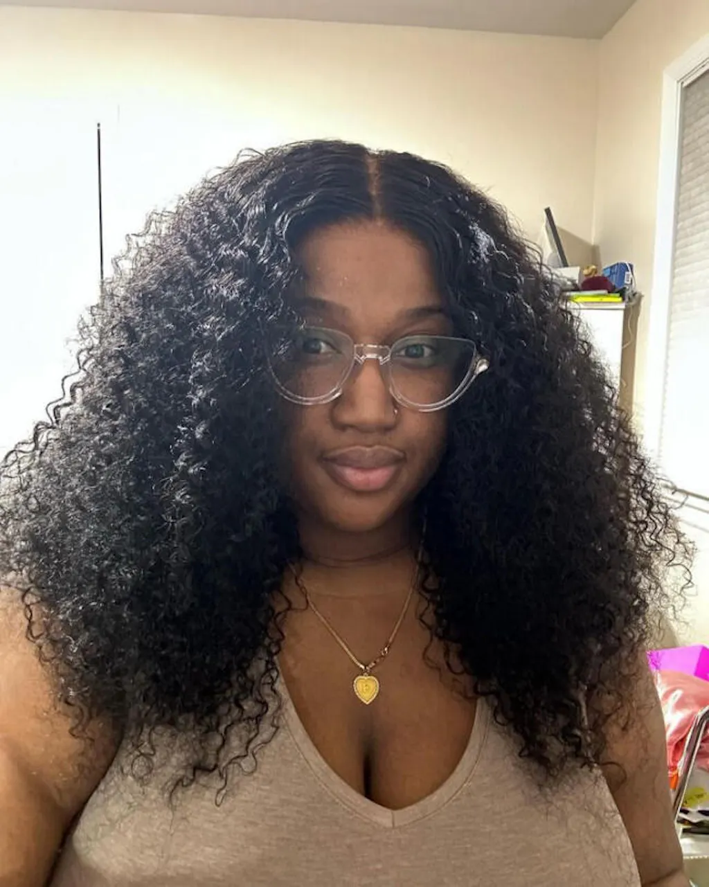 Kinky Curly Invisi Drawstring V Part Wig V Part Wigs No Leave Out Natural Scalp Protective I Part Wigs Beginner Friendly