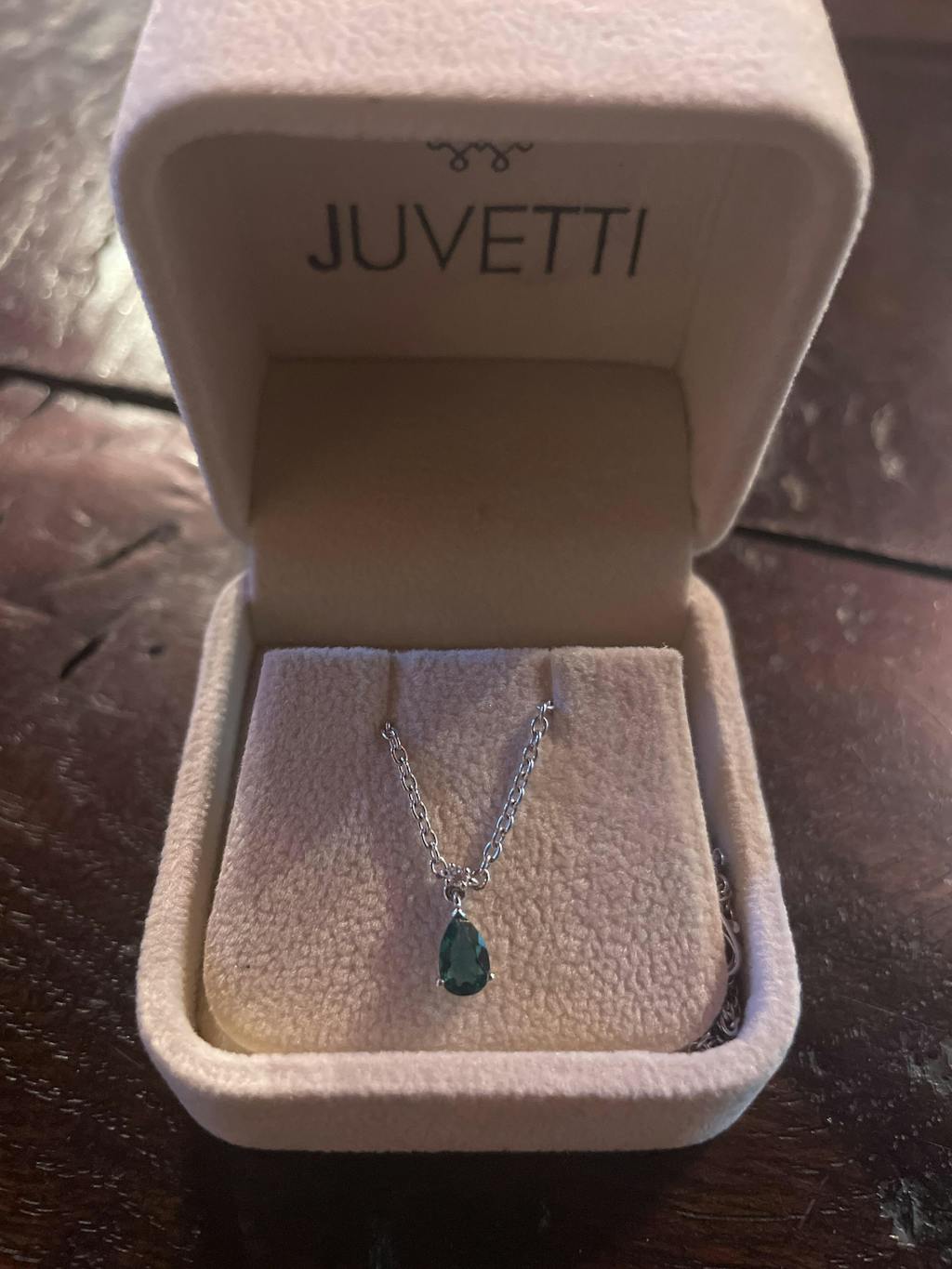 Ori Emerald & Diamond Pear Drop Pendant Necklace In White Gold - Small