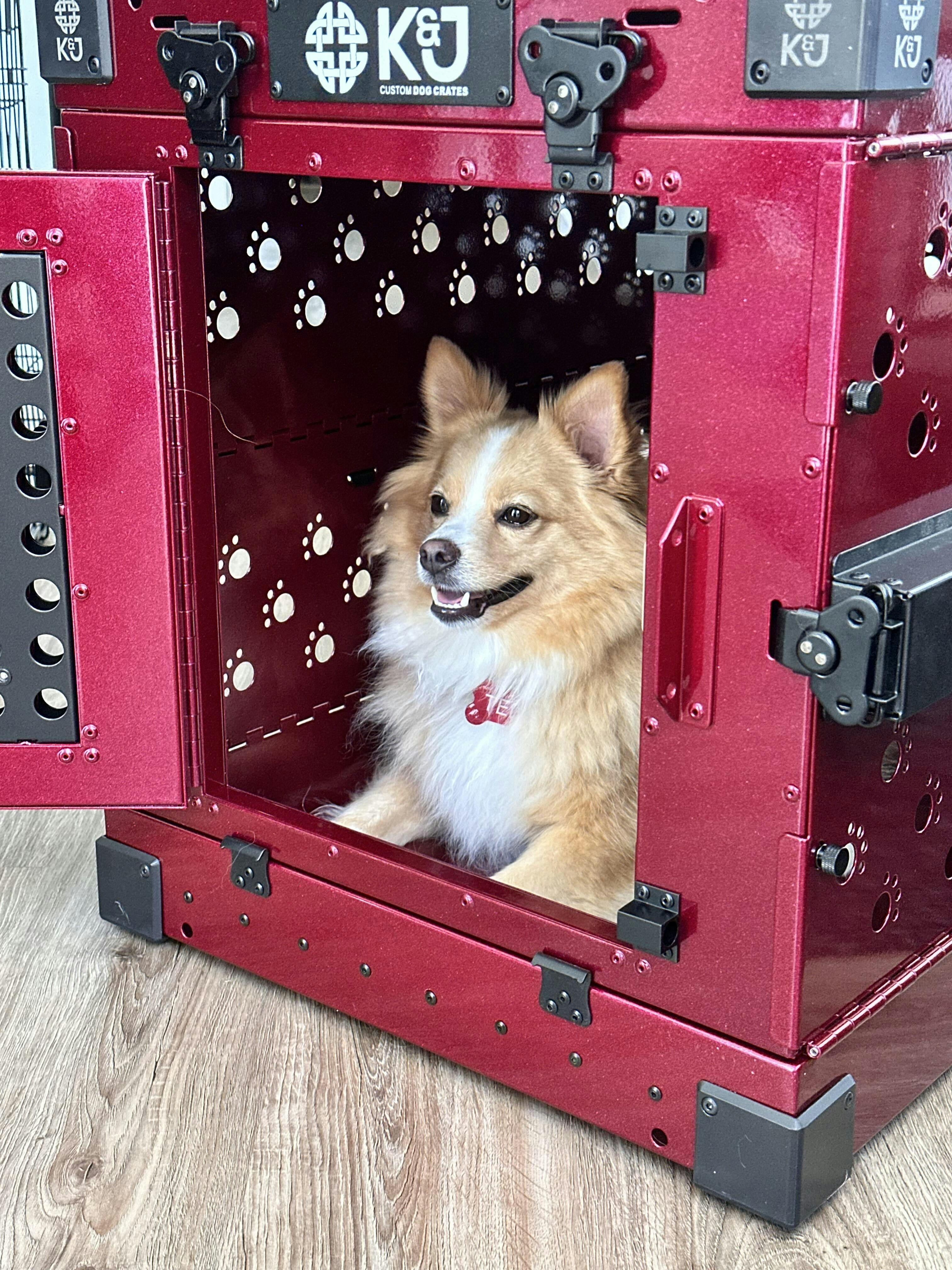 Custom Metallic Colours K&J Custom Dog Crates