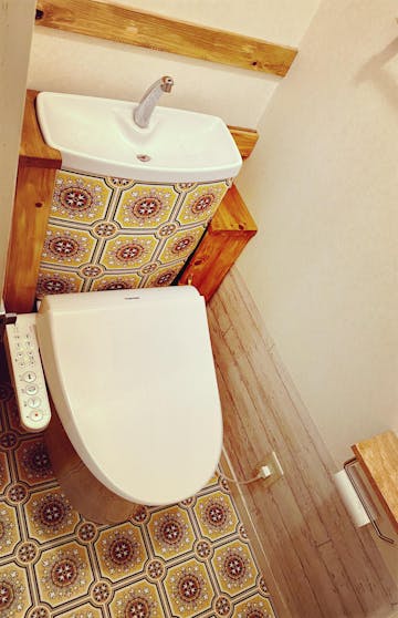 約91cm幅 住宅用 クッションフロア【91cm×1m以上10cm単位で切売り】 サンゲツ / タイル柄 HM-12168