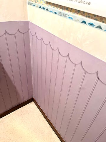 はがせる壁紙 シールタイプ ローワーウォールシート Lower wall sheet キャンディキッズ TKH-LWC04 ラベンダー