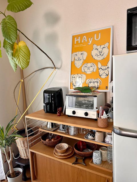 アートポスター のりなし A2サイズ WALLTZ ウォルツ HAyU 小川学 HAyU ANIMAL ART POSTER Single color 6匹のイヌ NWZ-HYAP18