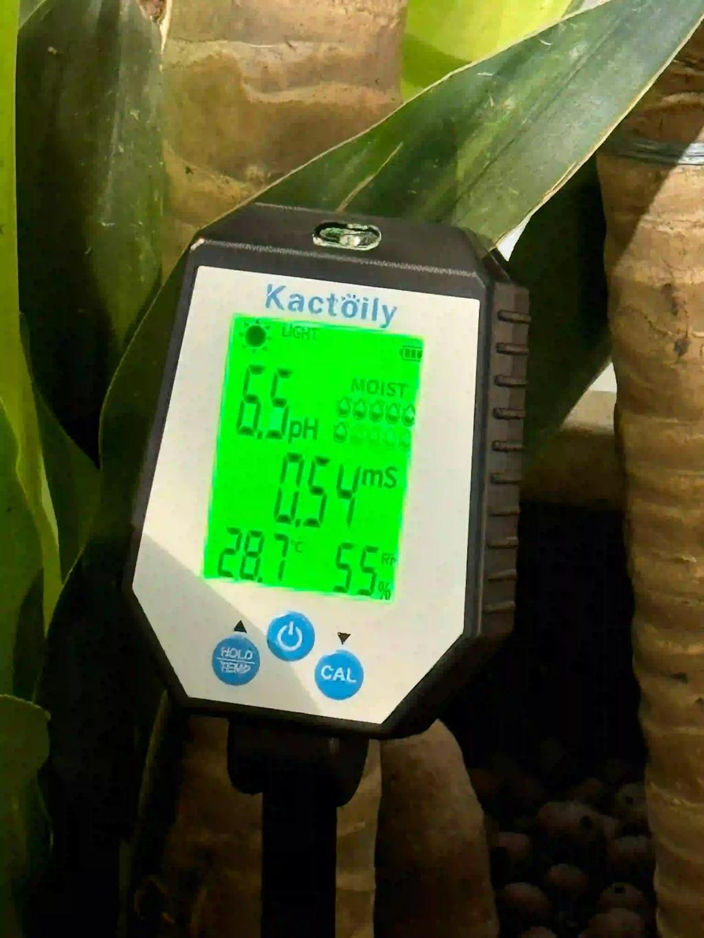 Kactoily 6-in-1 Digital Soil Tester-pH, EC, Moisture