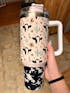 Cowprint Blossoms Tumbler (40oz) - KA Exclusive