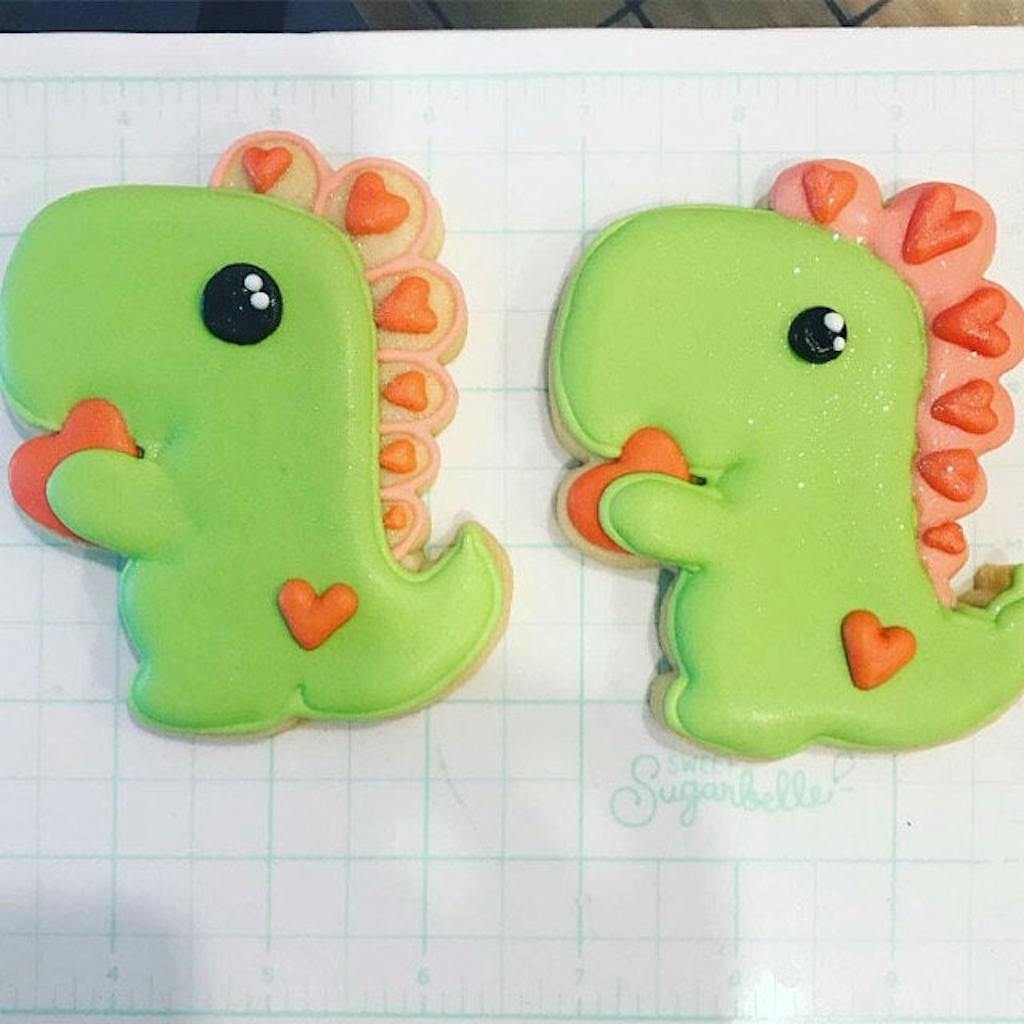 Dinosaur Heart Cookie Cutter – KaleidaCuts