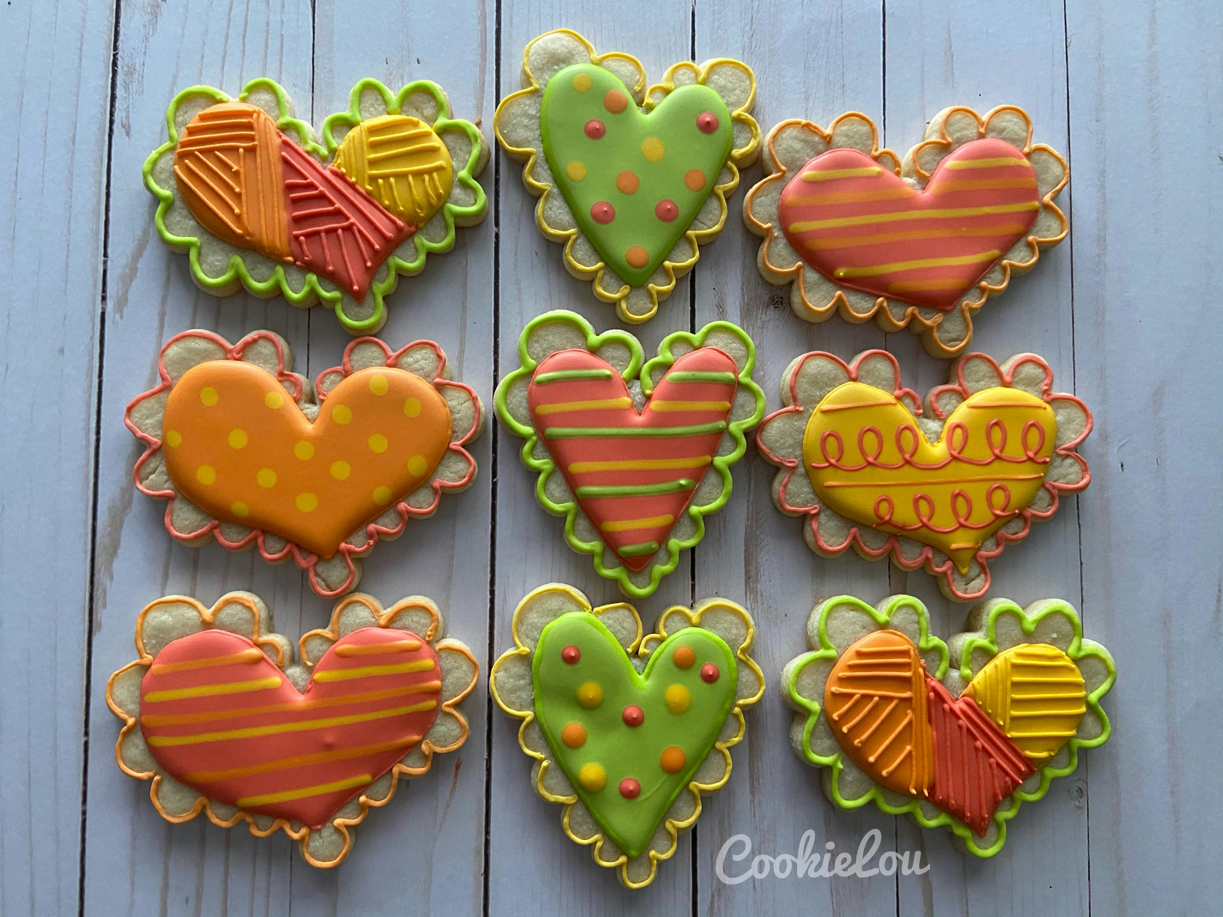 Funky Scalloped Heart Cookie Cutter - KaleidaCuts