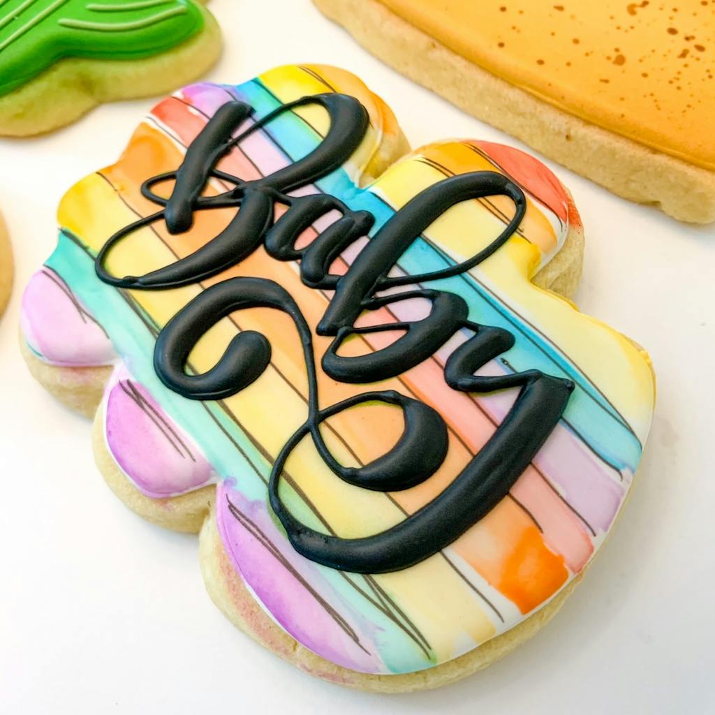 Baby Hand-lettering 2 Plaque Cookie Cutter – KaleidaCuts