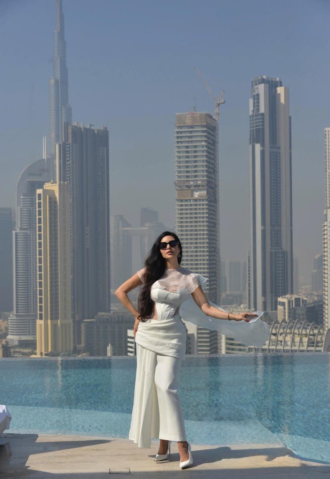 Venus Ivory Sculpted Bodice Corset Maxi Dress With Veil