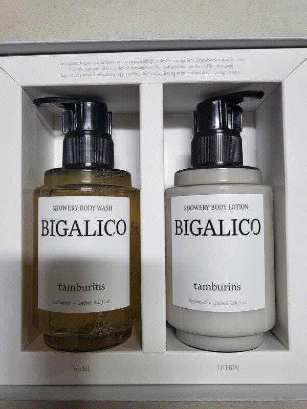 Bộ Quà Tặng TAMBURINS Showery Wash & Lotion Bigalico – Kallos