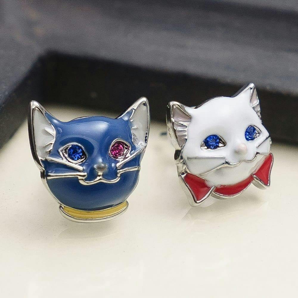 The Cat Returns Earrings • Lune and Yuki Cats Pierce
