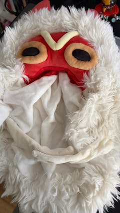 Official Ghibli Princess Mononoke Costume Hat/Head Decor • San's Mask Cosplay Costume Part • Ghibli Park Exclusive