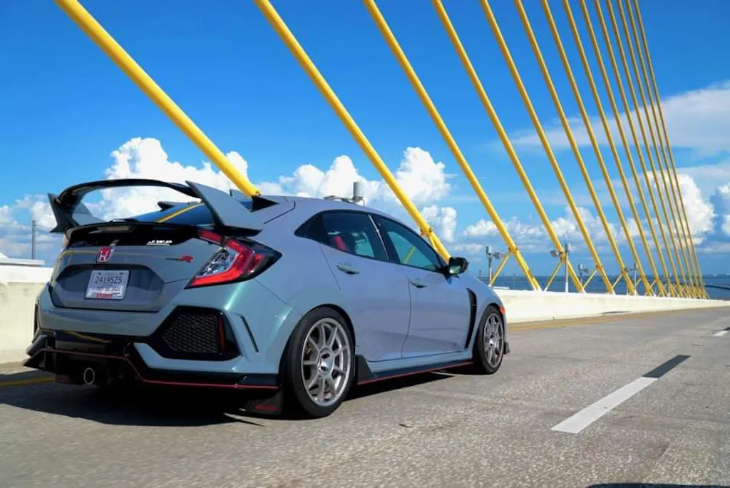 Rally Armor 17+ Honda Civic Type R UR Black Mud Flap w/ Red Logo and A ...