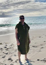 Light Blue Premium Hooded Towel Cotton Velour 340GSM