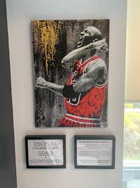 Michael Jordan The Goat canvas