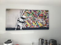 Behind the Curtain Kid graffiti art