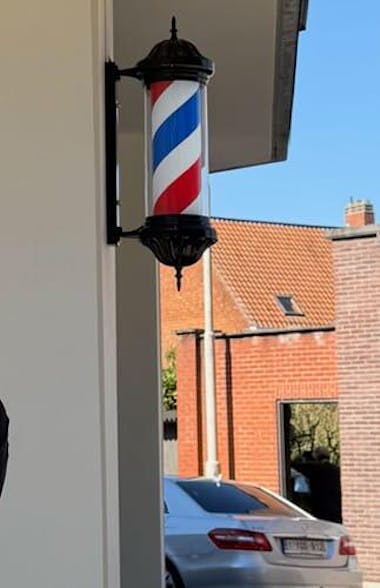 Barber Pole Barbier Paal Kapperspaal Black 72cm