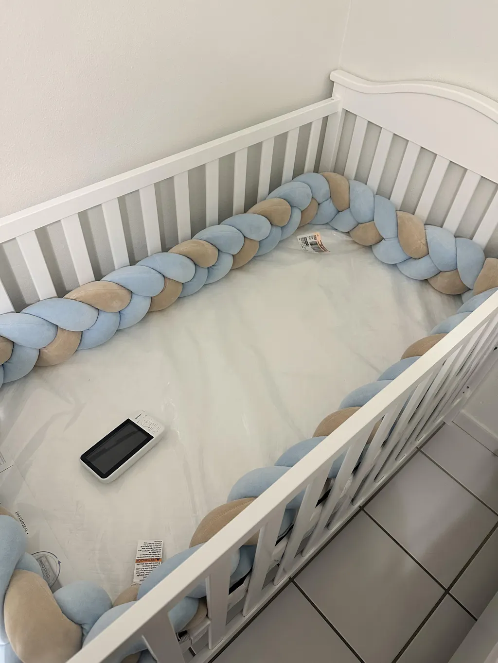Braided Crib Bumper 15 cm
