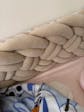 Braided crib bumper beige 25 cm