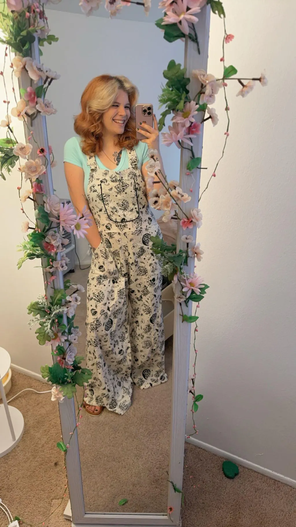 Pumpkin & Bows Bell Bottom Jumpsuit