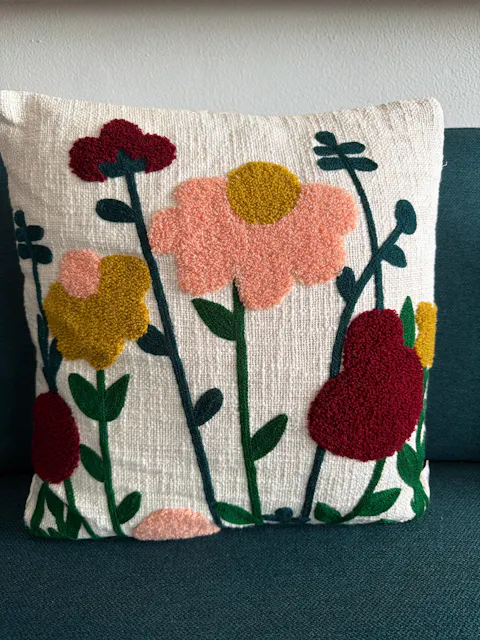Elegant Designer Cushion Covers – Soft & Durable with Beautiful Floral Embroidery for Living Room Sofa-011