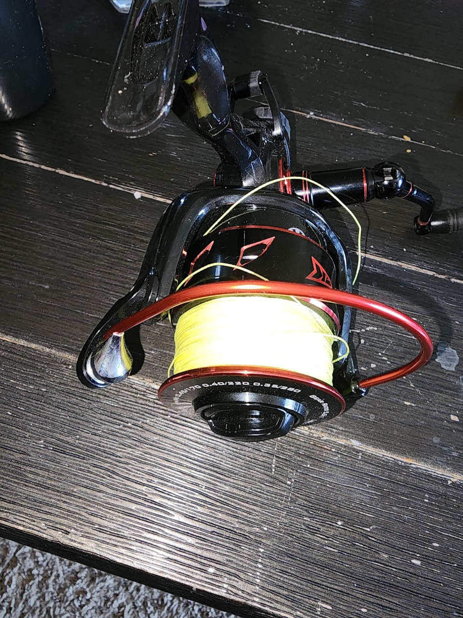 Think this reel is spooled incorrectly? I used 20lb kingkast braid on a