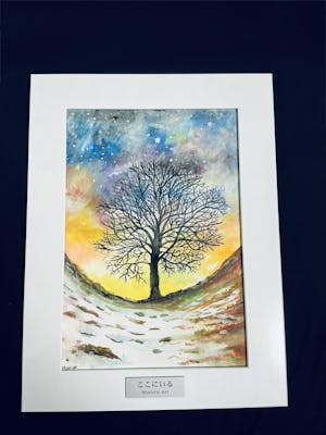 【楽天１位】【～12:00注文で当日発送】絵画 ネームプレート 額縁 プレート 写真 作品 寄贈【名入れ 刻印無料】S-M  シルバー ゴールド ブロンズ 表題 題名 タイトル キャプションボード 美術館 個展 作品名 作者名 ステンレス調 真鍮風 銅板風 シール式 (配送2)