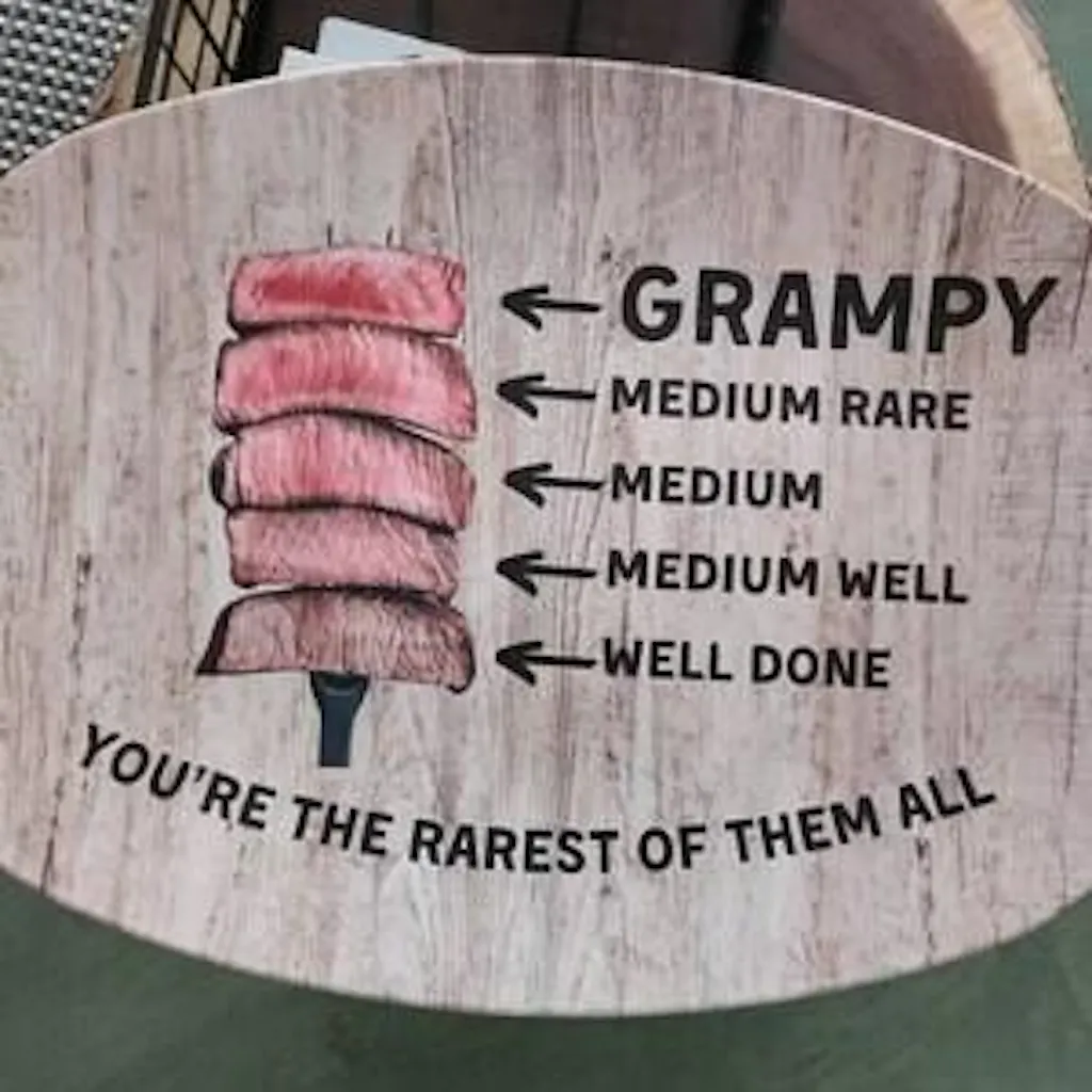 medium rare steak father's day card Rarest of Them All Father's Day Card – Silver Antelope main image 0