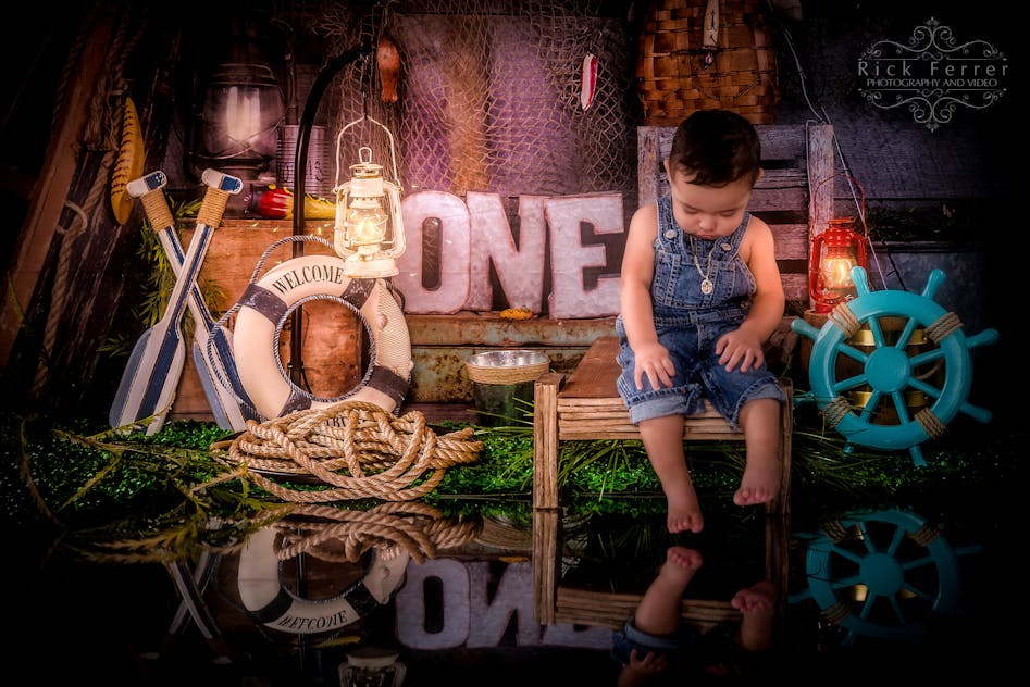  Gone Fishing Boy Girl Birthday Photography Background Fishing  Gear Brown Board Child Portrait Backdrop Photo Studio (7x5FT/2.1x1.5m) :  Electronics