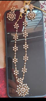 Difa - AD White Stone Short Necklace