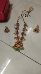 Mattegold Goddess Lotus Necklace