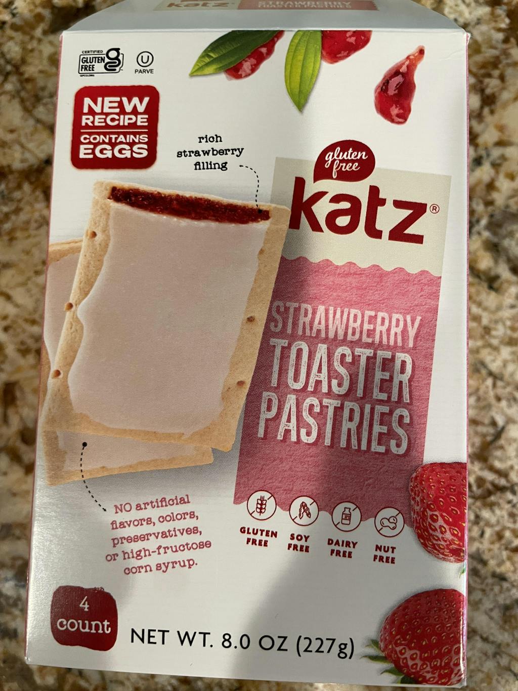 Strawberry Toaster Pastries Katz Gluten Free Bakery Katz Gluten Free
