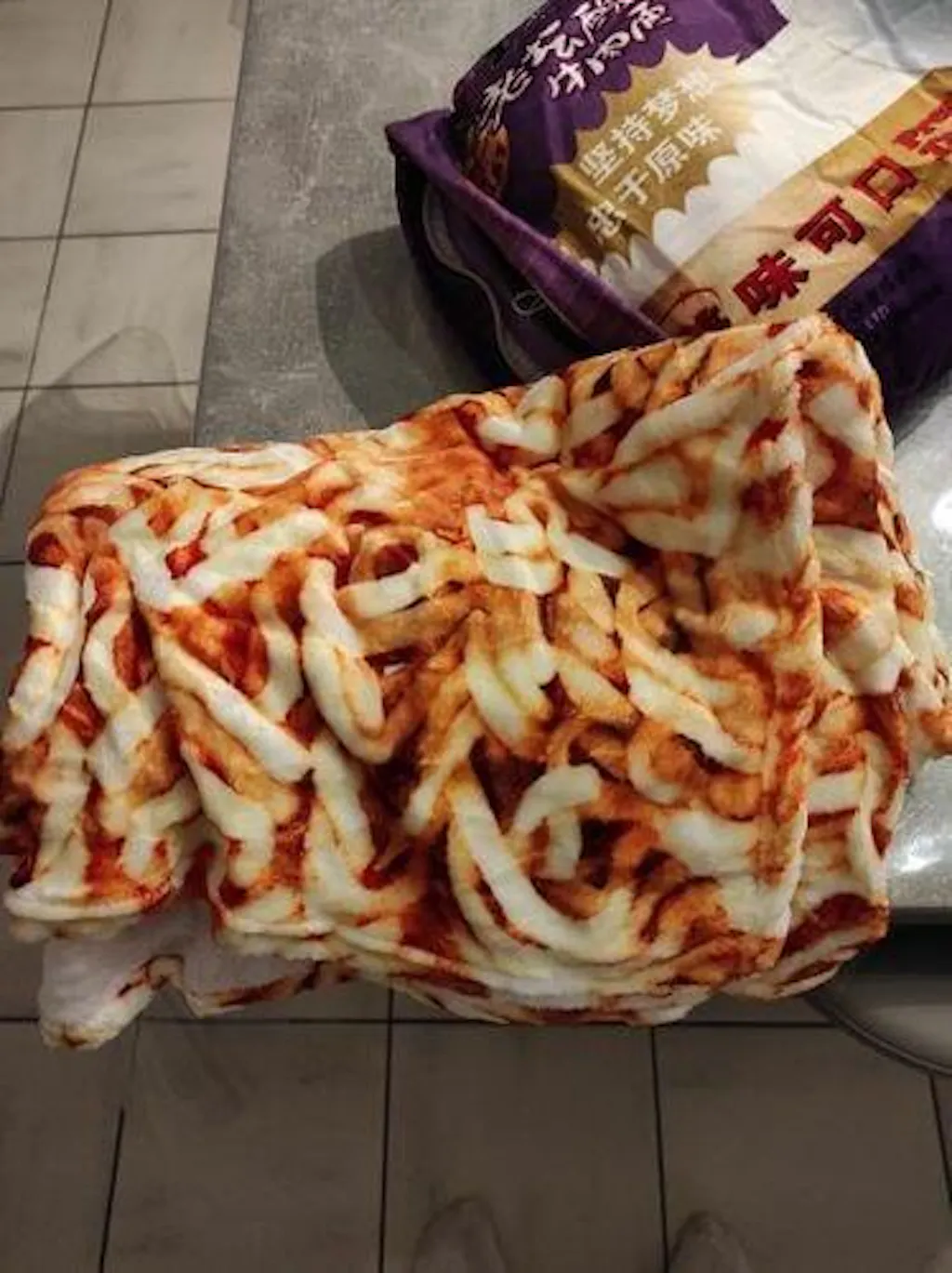 Ramen Noodle plush pillow