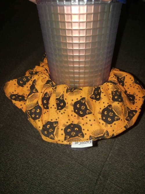 Witchy Black Cat Scrunchie