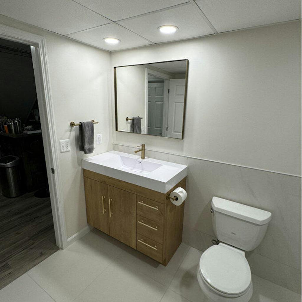 Elsa 42" Freestanding Bathroom Vanity with Reinforced Acrylic Integrated Sink Top