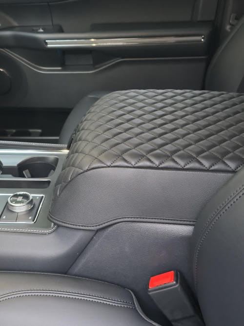 KBH Center Console Cover Pad for Bucket Seat 2023-2025 Ford F250 F350 F450 F550 Super Duty