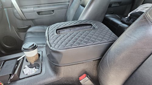 KBH Center Console Armrest Cover for Bucket Seat 2007-2014 Chevy Silverado 1500 2500 3500,2007-2014 Chevy Avalanche & Suburban & Tahoe,2007-2014 GMC Sierra 1500 2500 3500,2007-2014 GMC Yukon