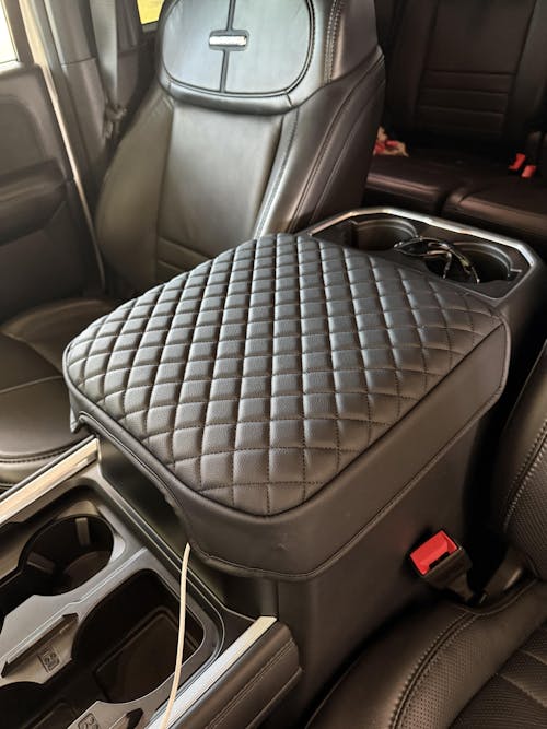 KBH Center Console Cover Pad for Bucket Seat 2023-2025 Ford F250 F350 F450 F550 Super Duty