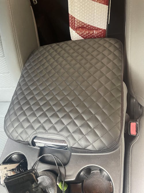 KBH Center Console Armrest Cover Pad for Jump Seat 2013-2018 Dodge Ram 1500,2013-2025 Dodge Ram 2500/3500/1500Classic