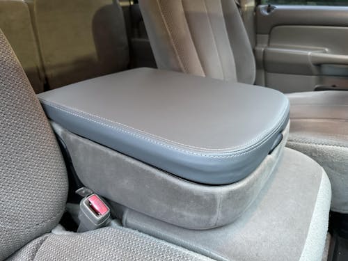 KBH Easy Installation Center Console Armrest Cover for Jump Seat 2002-2008 Dodge Ram 1500 2500 3500
