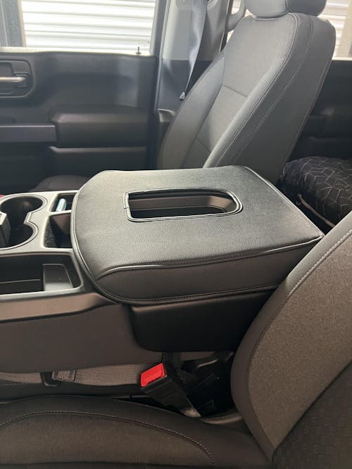 KBH Center Console Armrest Cover For Jump Seat 2019-2026 Chevy Silverado 1500 2500 3500,2019-2026 GMC Sierra 1500 2500 3500
