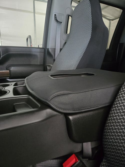 KBH Center Console Armrest Cover For Jump Seat 2019-2026 Chevy Silverado 1500 2500 3500,2019-2026 GMC Sierra 1500 2500 3500