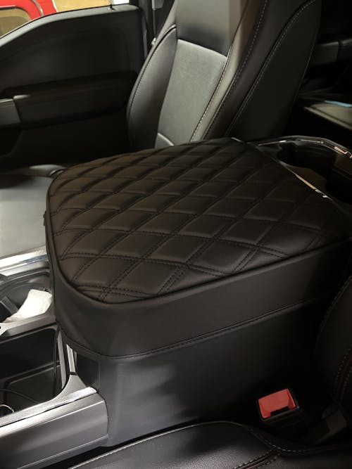 KBH Center Console Cover Pad for Bucket Seat 2023-2026 Ford F250 F350 F450 F550 Super Duty