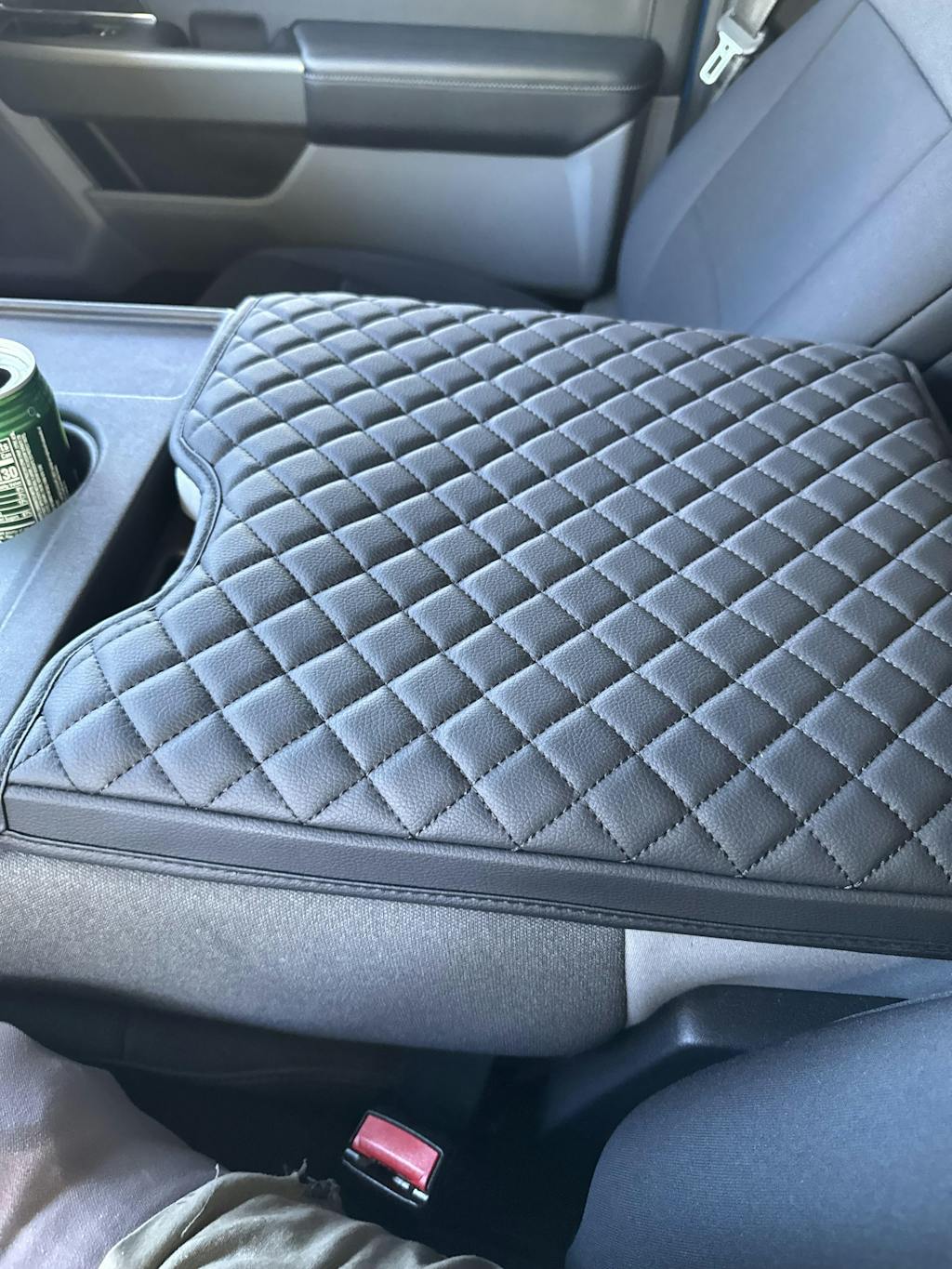 KBH Center Console Armrest Cover Pad for Jump Seat 2015-2025 Ford F150, 2017-2025 Ford F250 F350 F450 F550 Super Duty