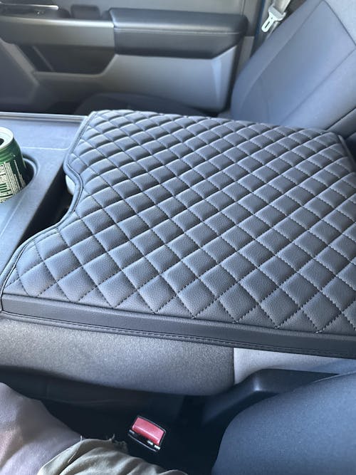KBH Center Console Armrest Cover Pad for Jump Seat 2015-2025 Ford F150, 2017-2025 Ford F250 F350 F450 F550 Super Duty